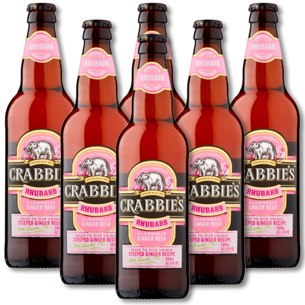 Crabbie's - Rhubarb Ginger Beer - Hard Ginger Beer (6-Pack)