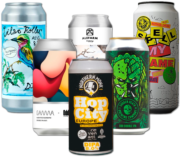 Double IPA Smagekasse (6 stk.) (Gns. 54,75 Kr. Pr. Øl)