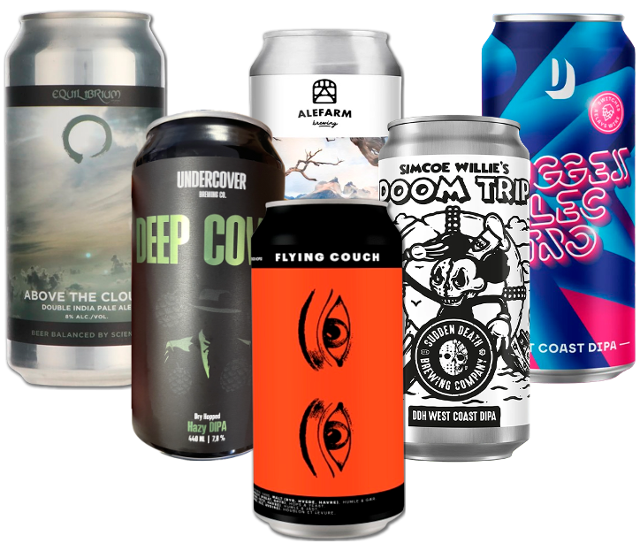 Double IPA Smagekasse (6 stk.)(Gns. 47,5 kr. pr. øl)