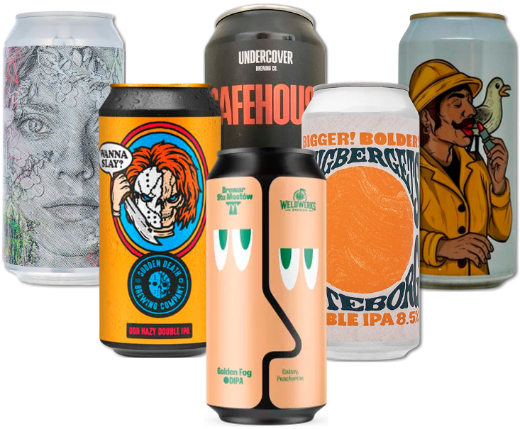 Double IPA Smagekasse (6 stk.)(Gns. 49,75 kr. pr. øl)