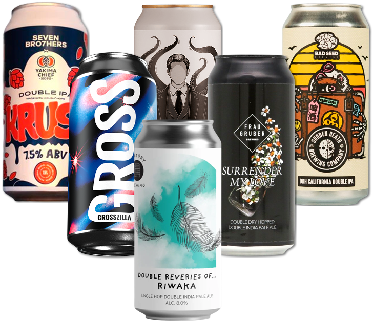 Double IPA Smagekasse (6 stk.)(Gns. 49 kr. pr. øl)
