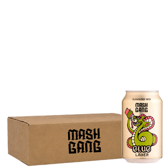 Mash Gang - Glug - 0,5% Alkoholfri Lager (24 stk.)