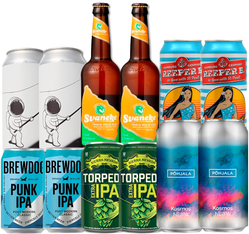 IPA Mix Smagekasse (12 stk.) (Gns. 19,95 kr. pr. øl)