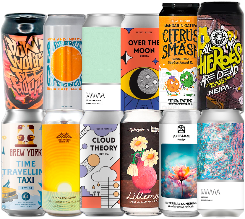 IPA Mix "Plus" Smagekasse (12 stk.) (Gns. 38,25 Kr. Pr. Øl)