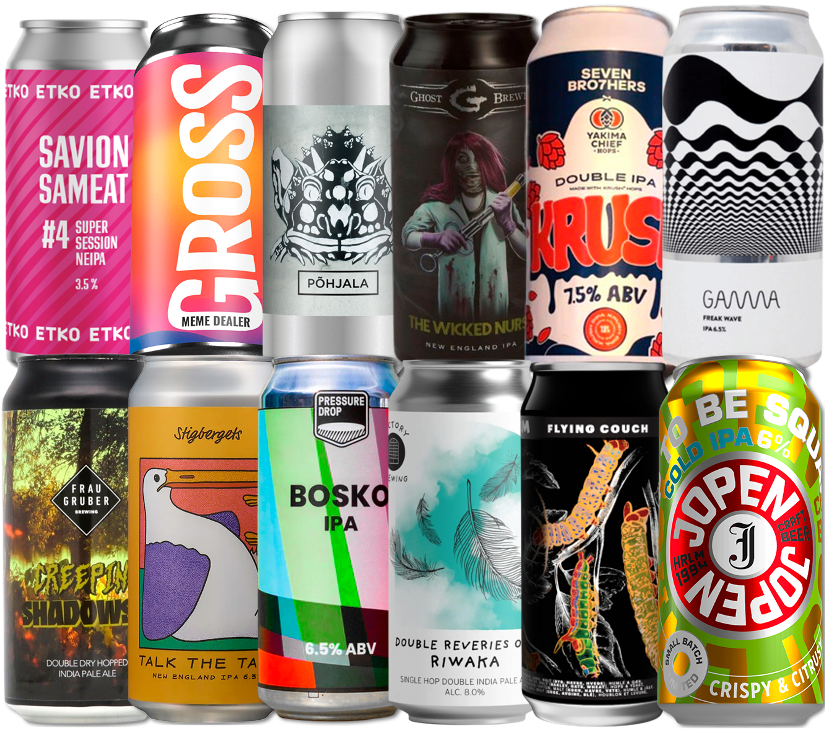 IPA Mix "Plus" Smagekasse (12 stk.) (Gns. 45,75 Kr. Pr. Øl)