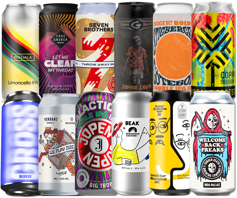 IPA Mix "Plus" Smagekasse (12 stk.) (Gns. 45,75 Kr. Pr. Øl)
