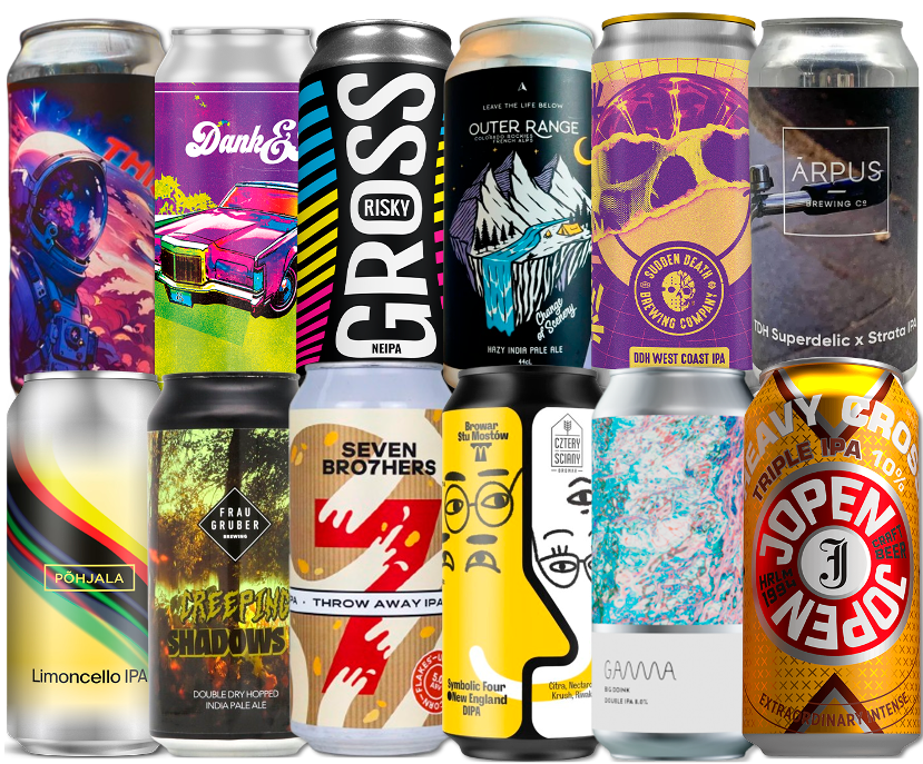 IPA Mix "Plus" Smagekasse (12 stk.) (Gns. 45,75 Kr. Pr. Øl)