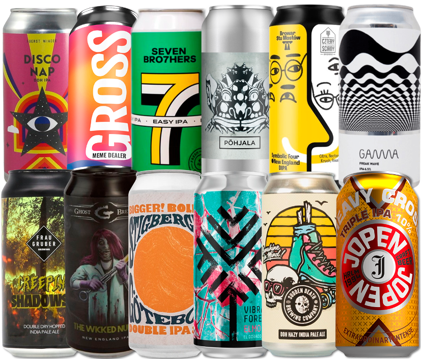 IPA Mix "Plus" Smagekasse (12 stk.) (Gns. 45,75 Kr. Pr. Øl)