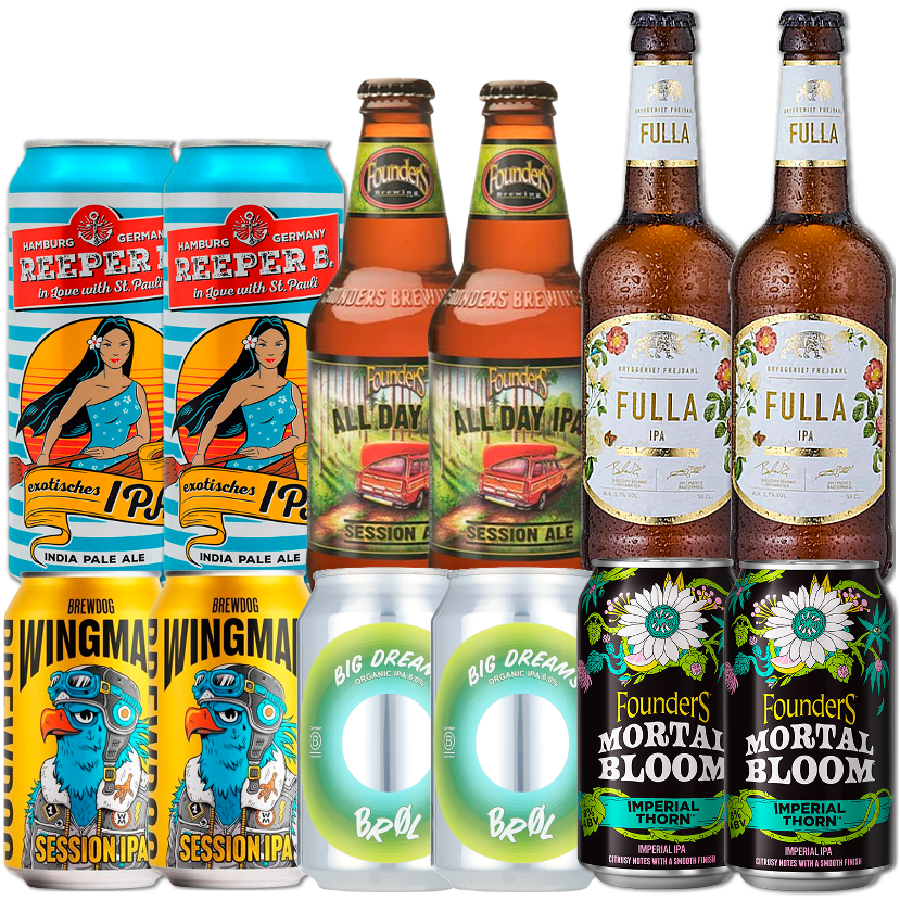 IPA Mix Smagekasse (12 stk.) (Gns. 18,75 kr. pr. øl)