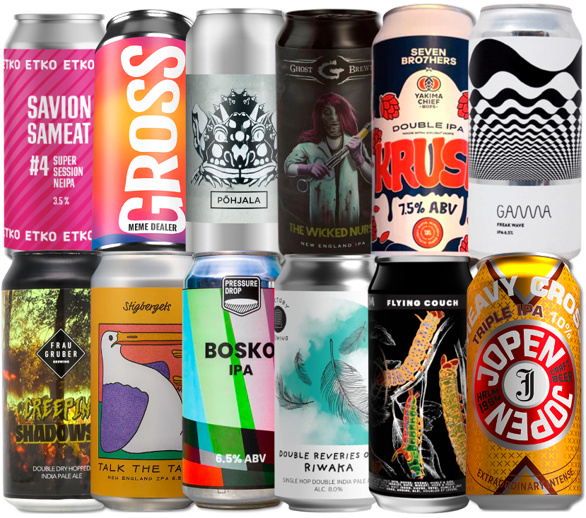 IPA Mix "Plus" Smagekasse (12 stk.) (Gns. 45,75 Kr. Pr. Øl)