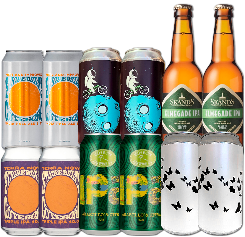 IPA Mix Smagekasse (12 stk.) (Gns. 21,5 kr. pr. øl)