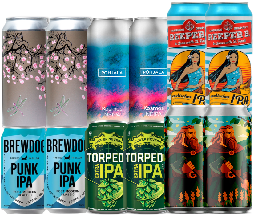 IPA Mix Smagekasse (12 stk.) (Gns. 21,5 kr. pr. øl)