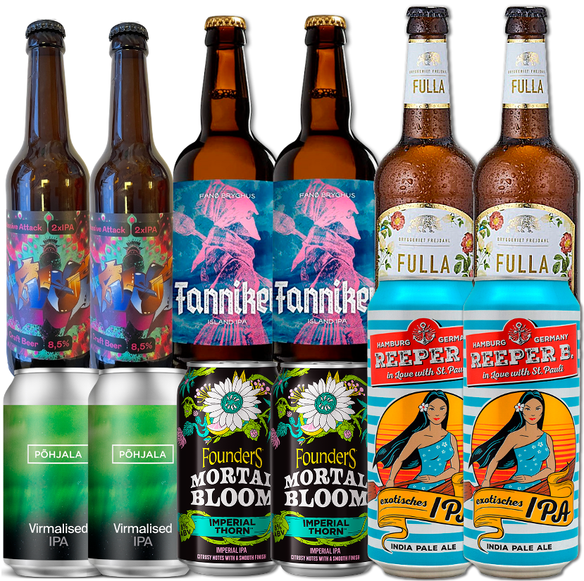 IPA Mix Smagekasse (12 stk.) (Gns. 21,5 kr. pr. øl)