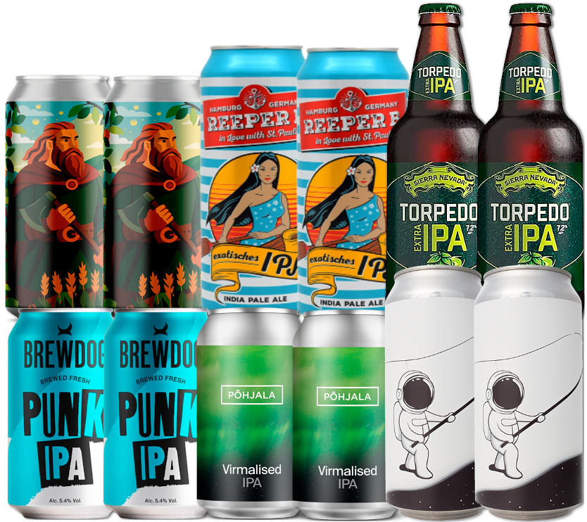 IPA Mix Smagekasse (12 stk.) (Gns. 21,5 kr. pr. øl)