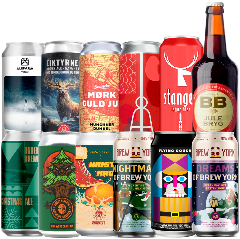 Julen varer lige til Påske Smagekasse (12 stk.) (Gns. 32,5 kr. pr. øl)