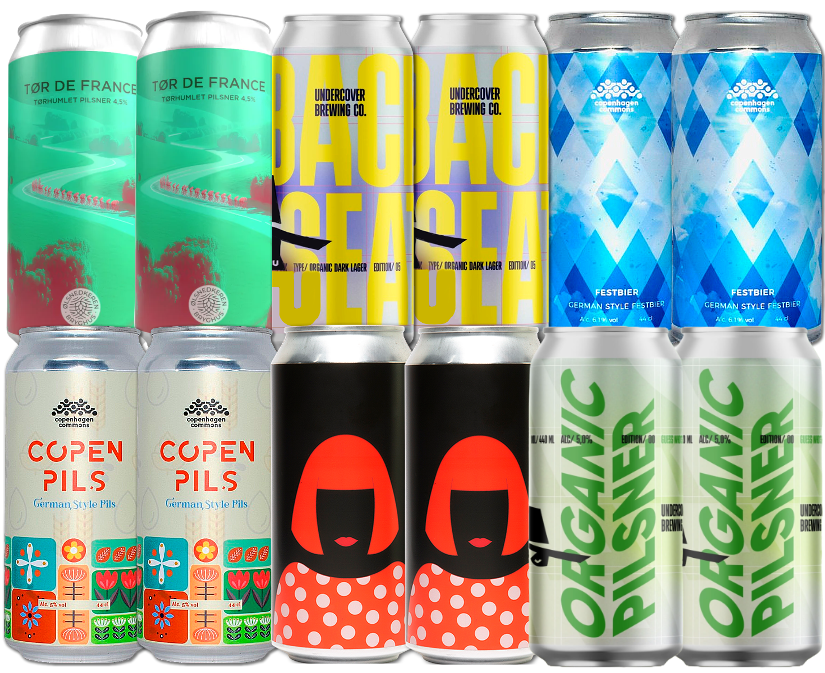 Lager/Pilsner "Plus" Smagekasse (12 stk.) (Gns. 29,95 Kr. Pr. Øl)