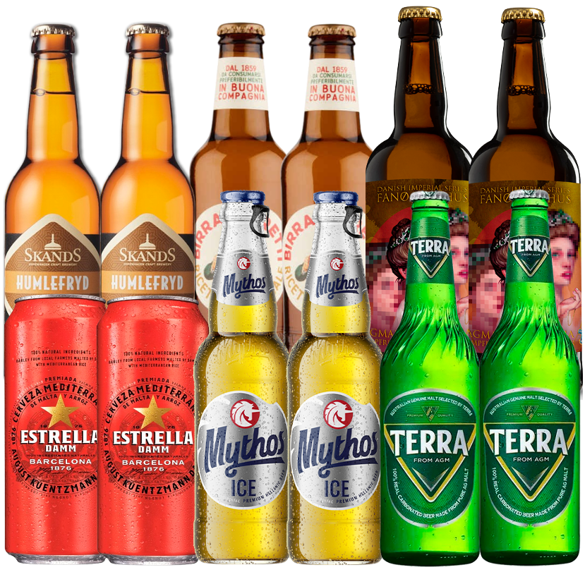 Lager/Pils Smagekasse (12 stk) (Gns. 12,5 kr. pr. øl)