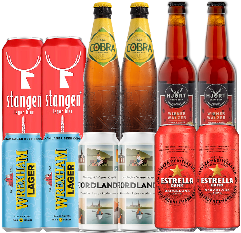 Lager/Pils Smagekasse (12 stk) (Gns. 16,5 kr. pr. øl)