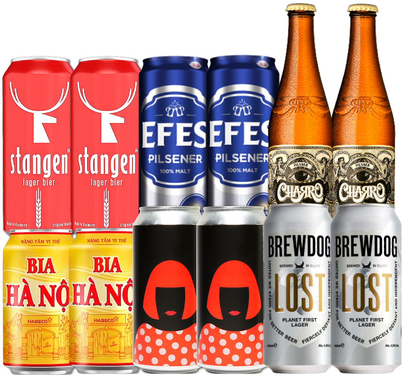 Lager/Pils Smagekasse (12 stk) (Gns. 16,5 kr. pr. øl)