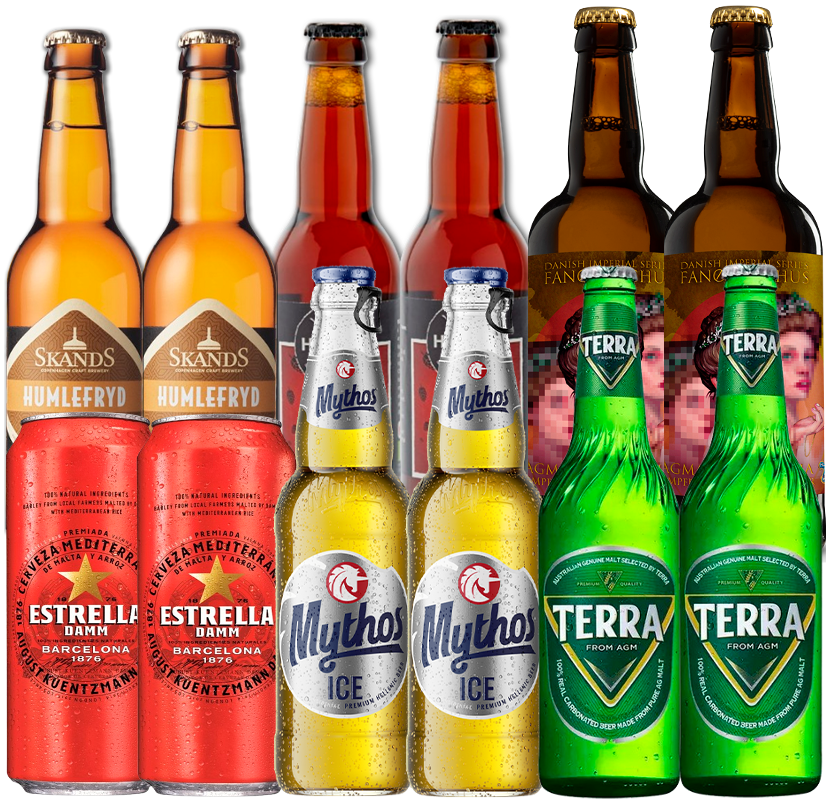 Lager/Pils Smagekasse (12 stk) (Gns. 12,5 kr. pr. øl)