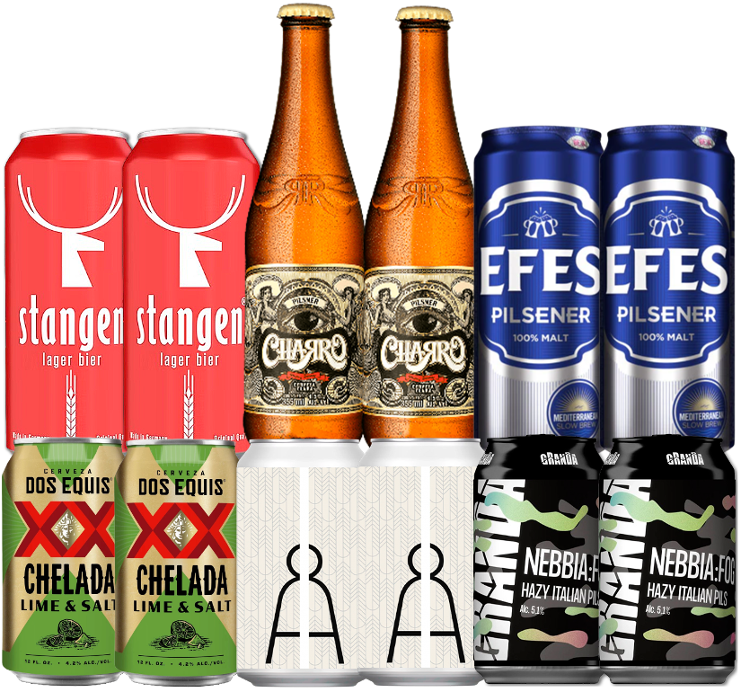 Lager/Pils Smagekasse (12 stk) (Gns. 18,75 kr. pr. øl)