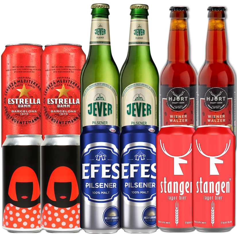 Lager/Pils Smagekasse (12 stk) (Gns. 16,5 kr. pr. øl)