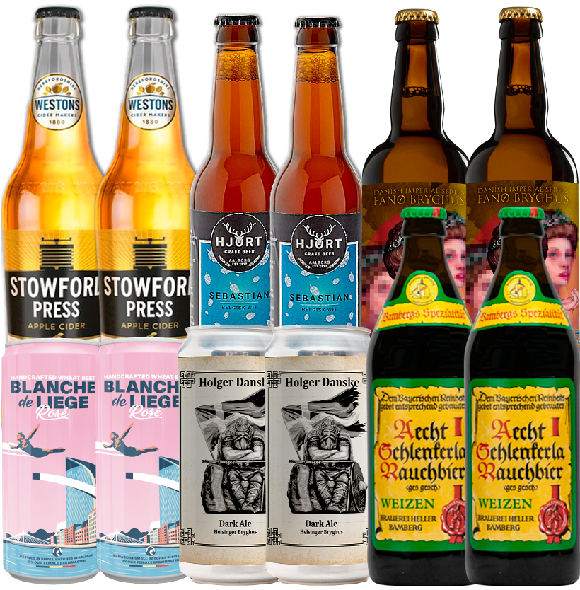 Månedens Ølredder Smagekasse (12 stk.) (Gns. 18,75 kr. pr. øl)