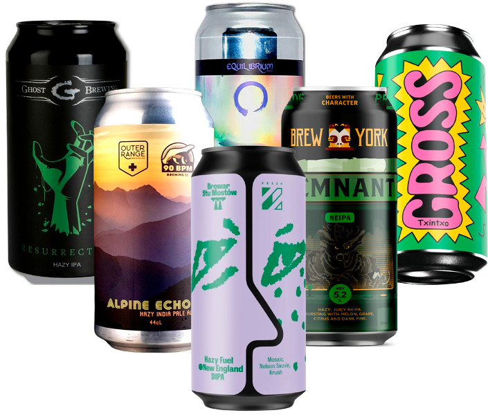 New England IPA Smagekasse (6 stk) (Gns. 44,75 Kr. Pr. Øl)