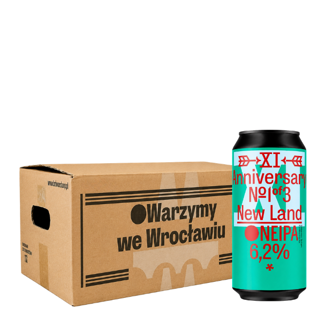 Browar Stu Mostow - New Land - 6,2% New England IPA (24 stk.)