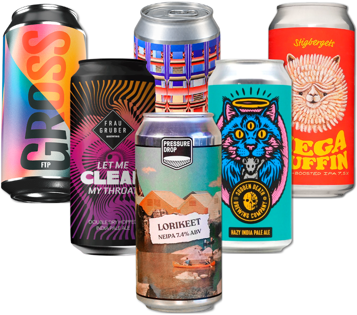 New England IPA Smagekasse (6 stk) (Gns. 43,25 Kr. Pr. Øl)