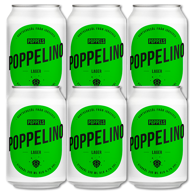 Poppels Bryggeri -  Poppelino - 4,7% Pale Lager
