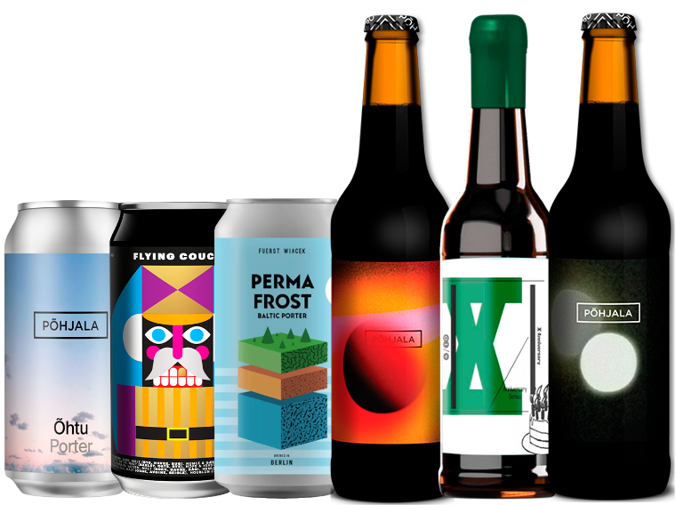 Porter Smagekasse (6 stk.)(Gns. 46,5 Kr. Pr. Øl)