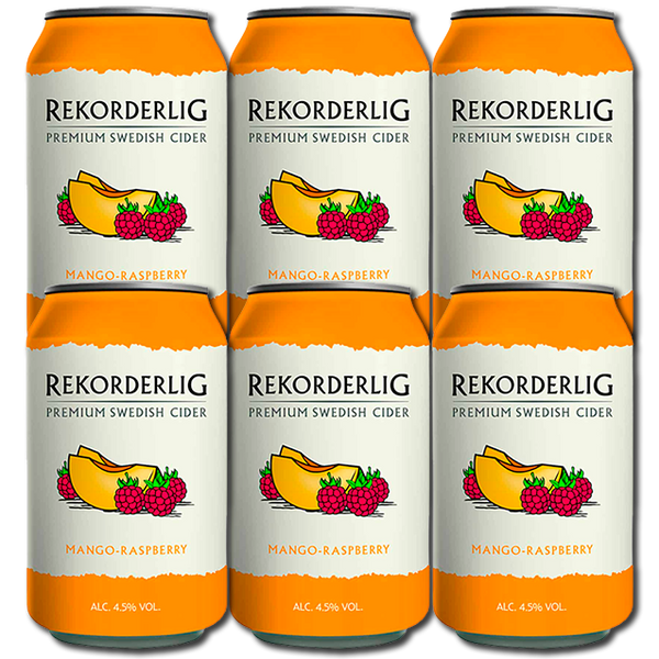 Rekorderlig - Mango-raspberry - Æble/pærecider m. mango & hindbær (6-Pack)