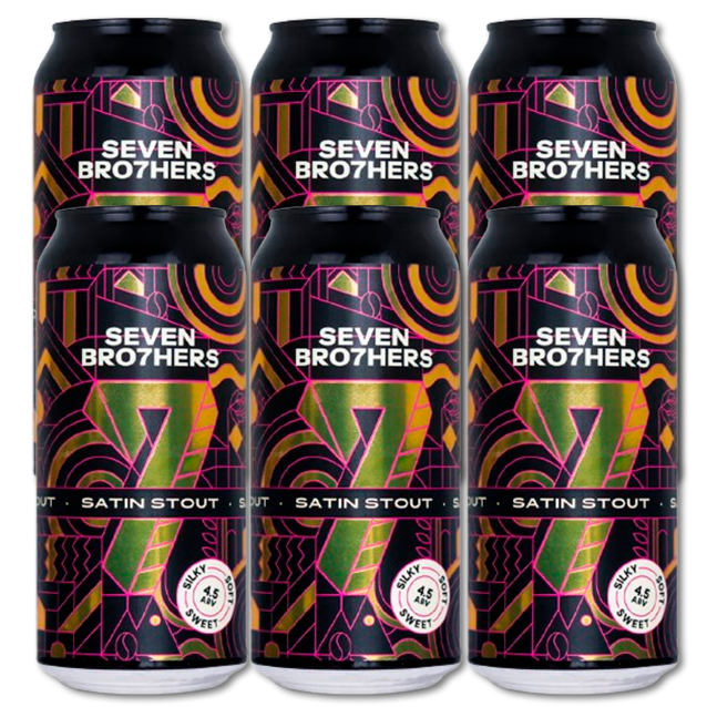 Seven Bro7hers - Satin Stout - 4,5% Engelsk Stout