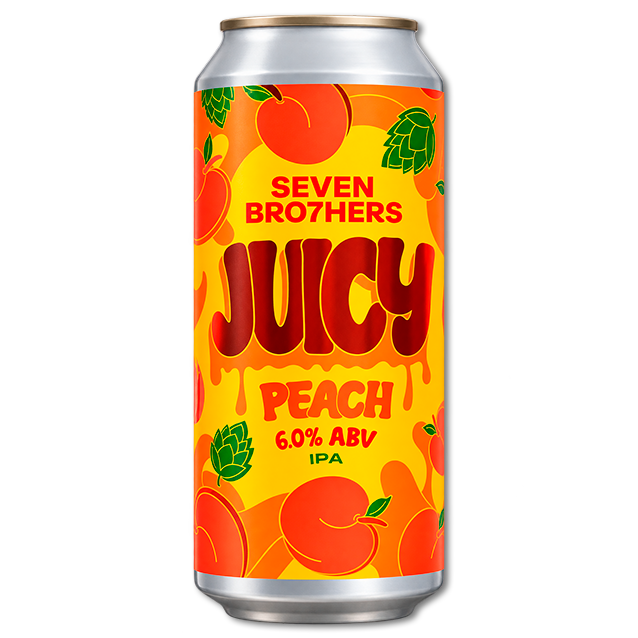 Seven Bro7hers - Juicy Peach IPA - 6% Fruited IPA