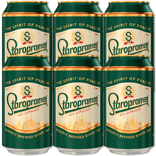 Staropramen - Premium - Tjekkisk Pilsner (6-Pack 33cl)