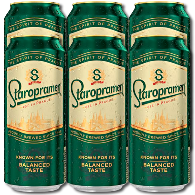 Staropramen Premium - Tjekkisk Pilsner (6-Pack)