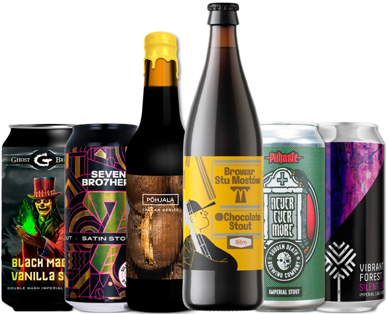Stout Smagekasse (6 stk.)(Gns. 53 Kr. pr. øl)