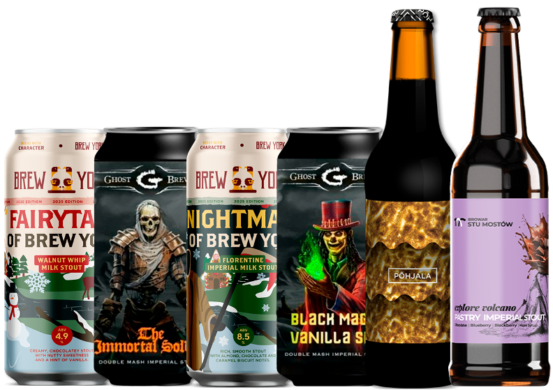 Stout Smagekasse (6 stk.)(Gns. 46,5 Kr. Pr. Øl)