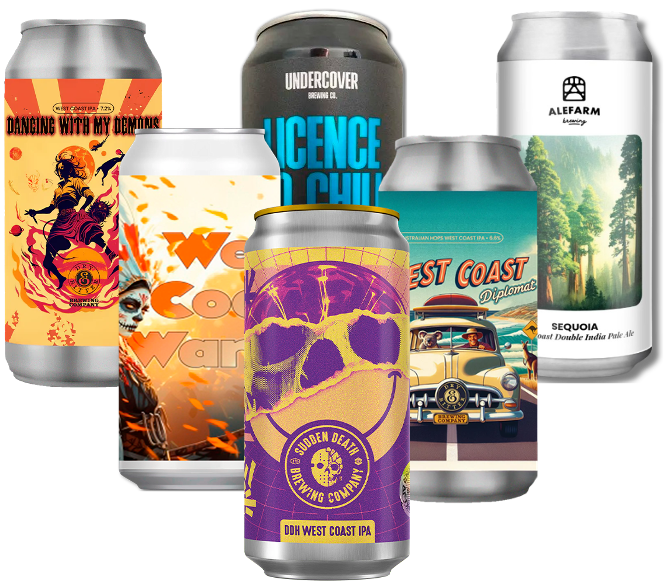 West Coast Smagekasse (6 stk) (Gns. 39,75 Kr. Pr. Øl)