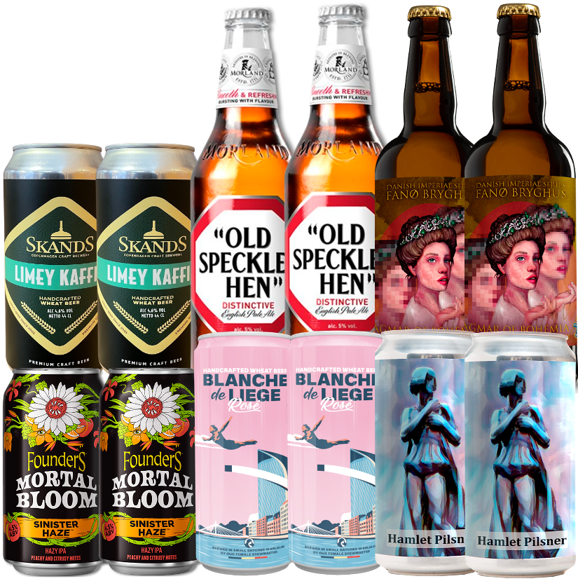 Månedens Ølredder Smagekasse (12 stk.) (Gns. 18,75 kr. pr. øl)