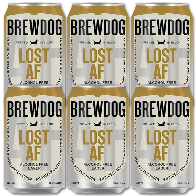 Brewdog - Lost AF - Alkoholfri Lager - 6-Pack